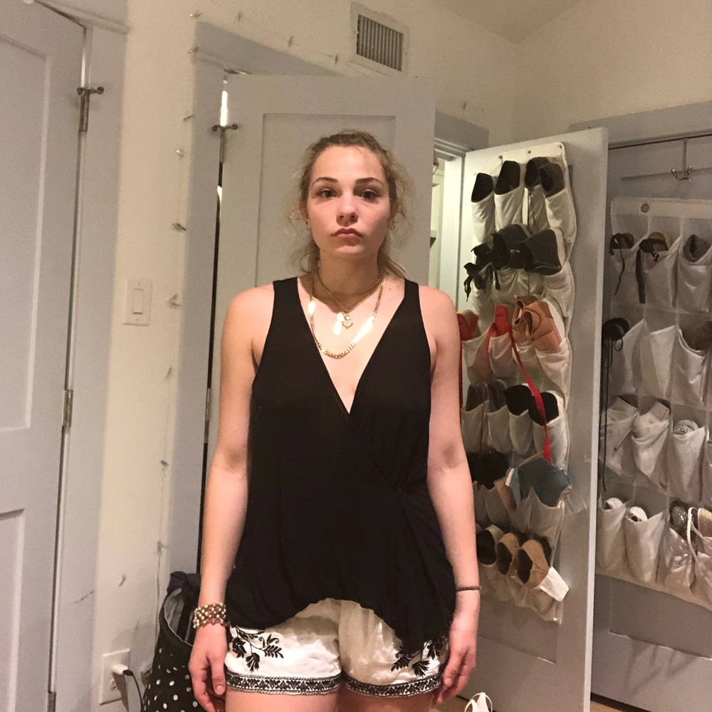 Urban outfitter silence + noise black tank